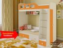 Детская двухъярусная кровать Астра 3 (9 фотографий)